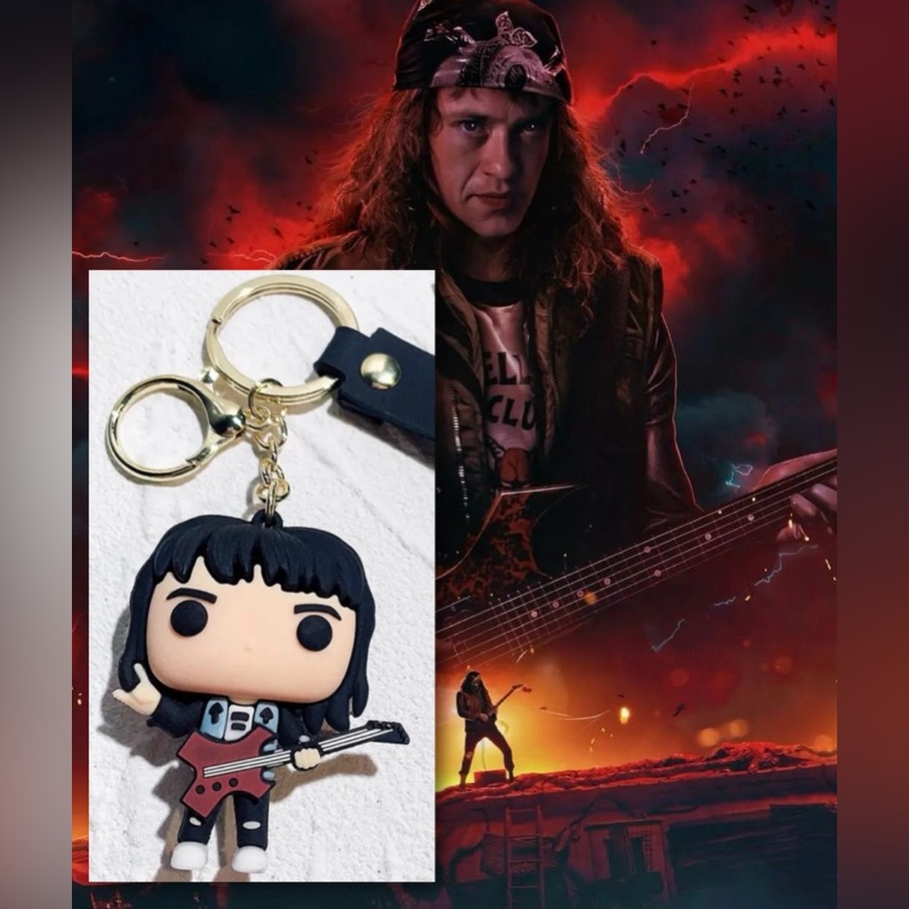 $4 STRANGER EDDIE KEYCHAIN. NEW. $4 IF BUNDLED - Picture 1 of 12